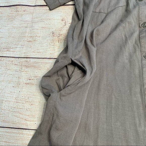 NEW lulu’s Green Button Up Dress Size Small - Picture 4 of 10